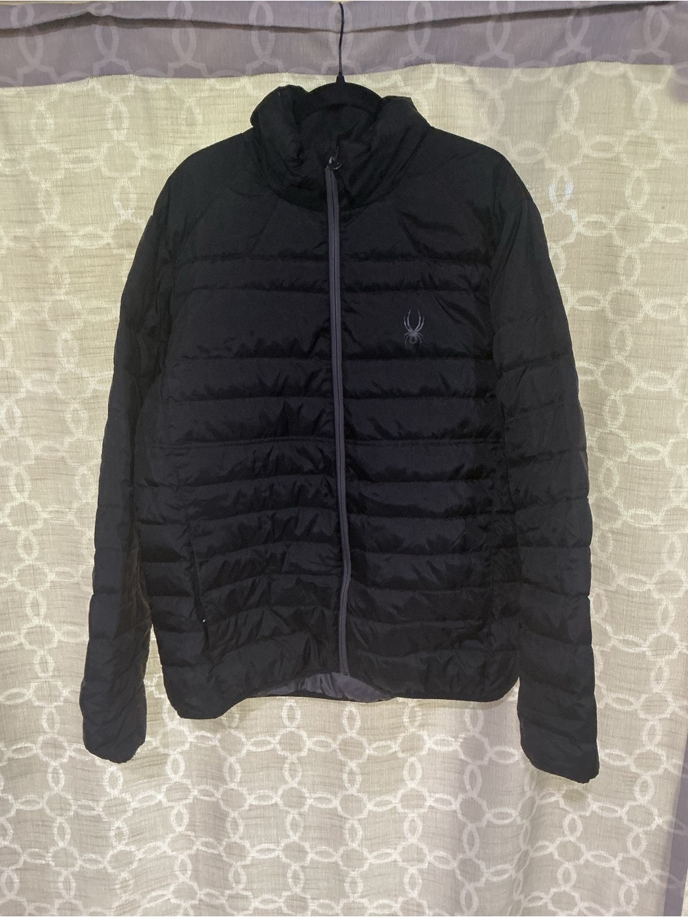 Spyder Black Quilted Men's Puffer Jacket